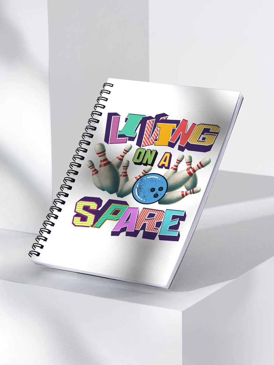 Living On A Spare Retro Bowling Spiral Notebook product image (2)
