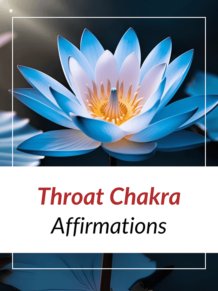 Throat Chakra Affirmations for Clear Communication & Authenticity | 741 Hz Frequency product image (1)
