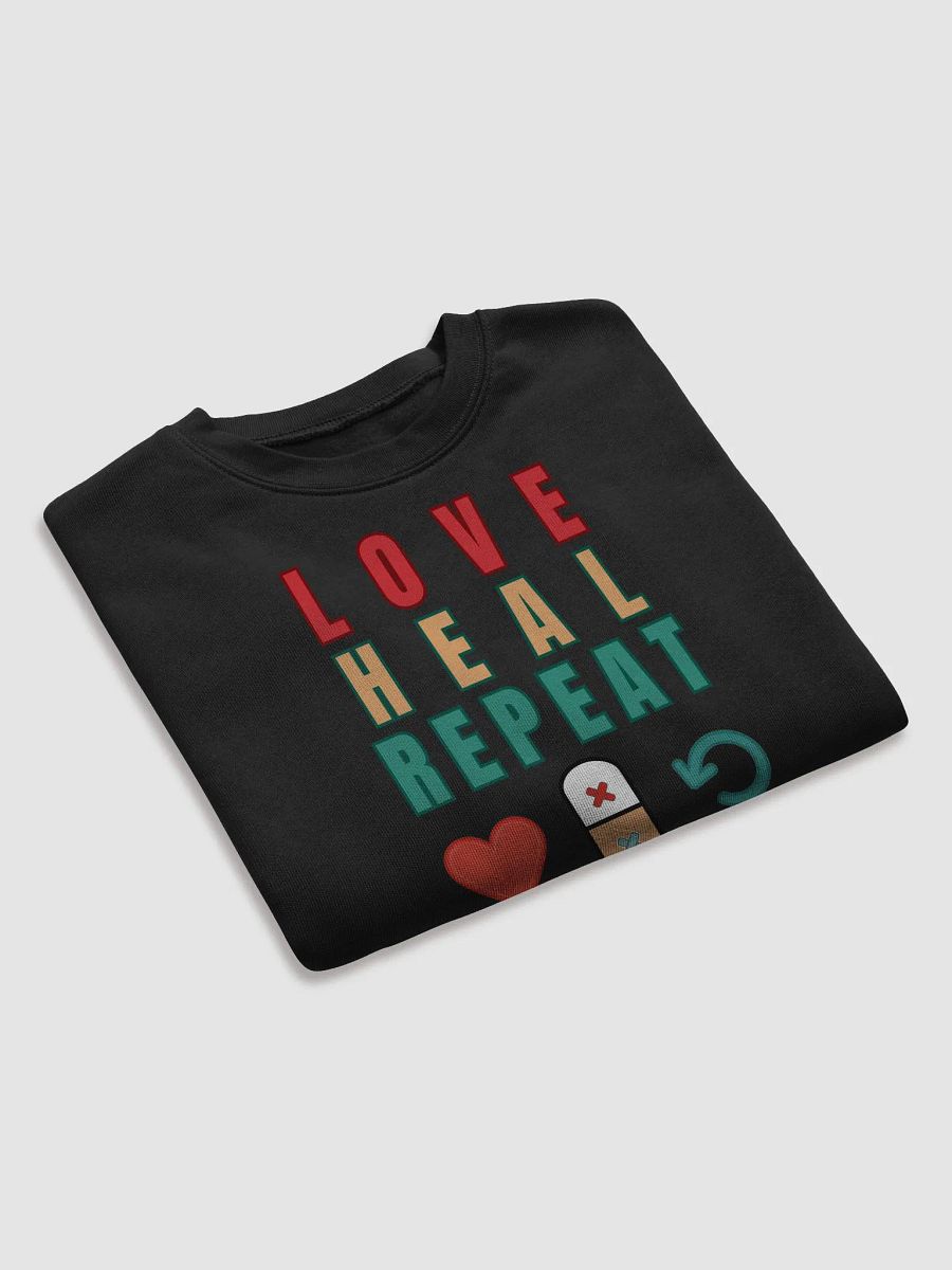 Love, Heal, and Repeat Crop Sweatshirt product image (25)
