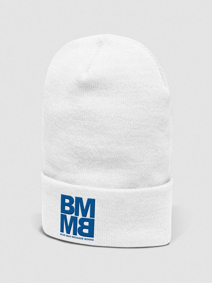 Blue Man Message Board Logo Embroidered Beanie product image (2)