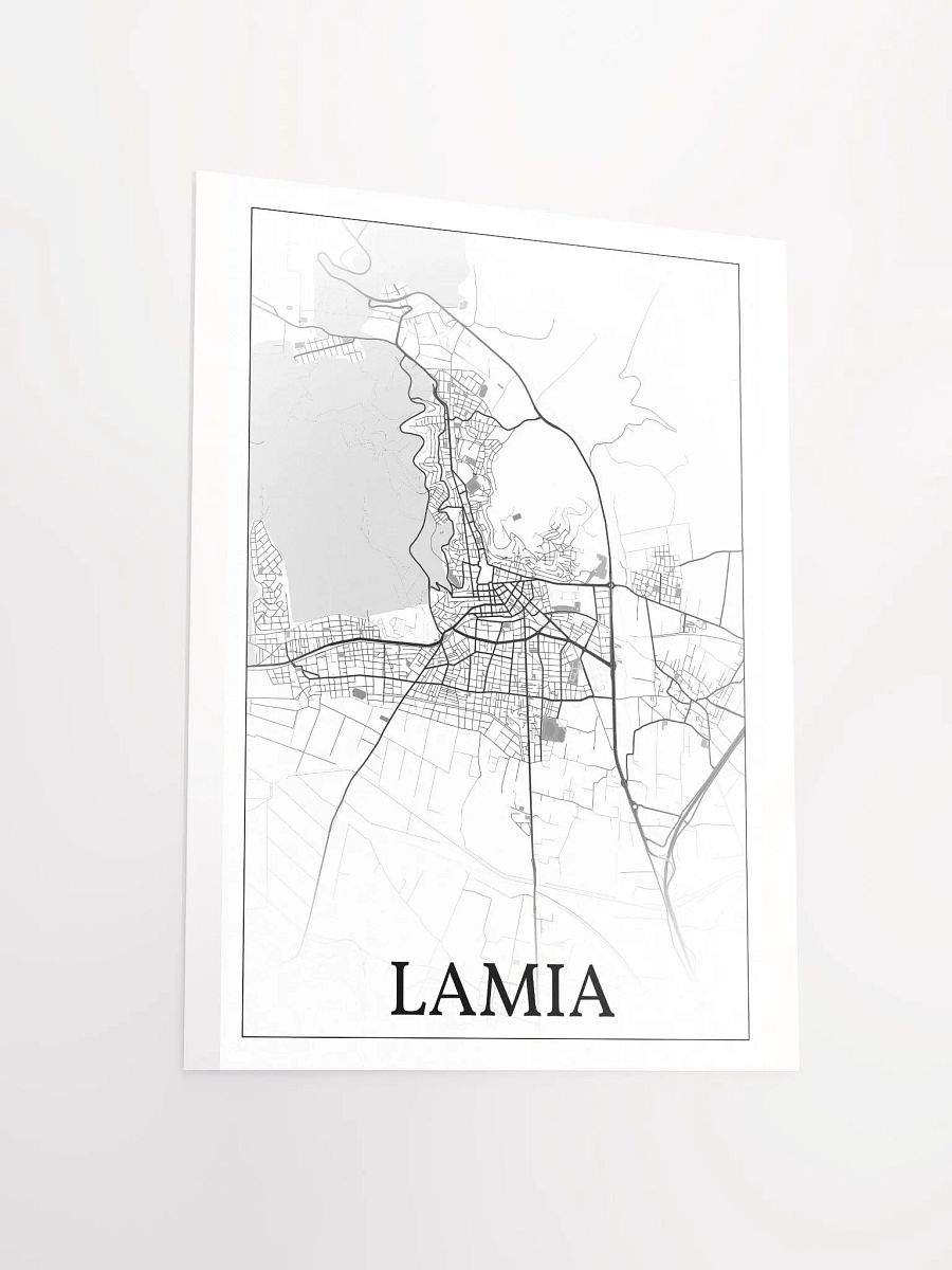 Lamia, Greece, city map print product image (12)