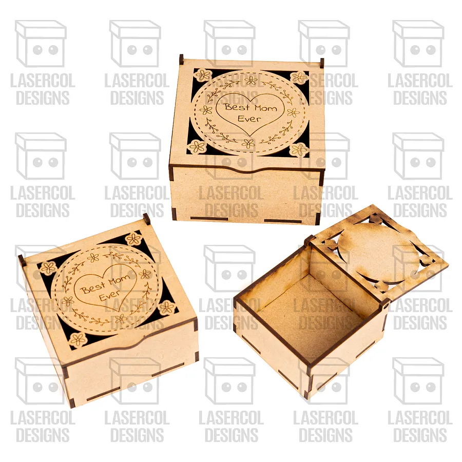 Mother's Day Gift Boxes (3 Sizes, 6 Styles) - Laser Cut Files product image (7)