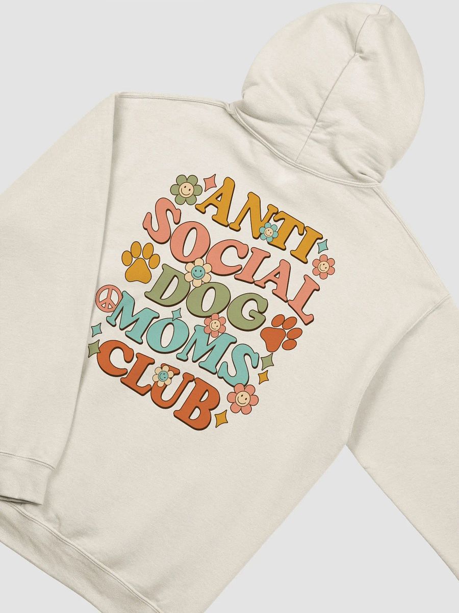 Anti Social Dog Moms Club Retro Hooded Sweatshirt | Funny Introvert Hoodie for Dog Moms product image (37)