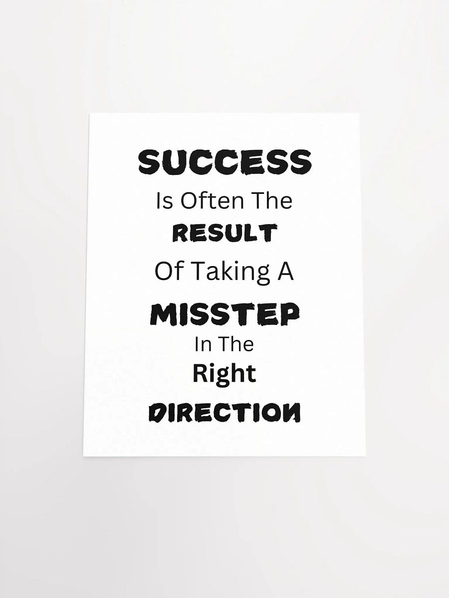 Success Misstep Motivational Poster product image (5)