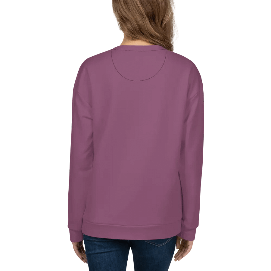 Plain Dark Lilac Purple Soft Summer Unisex Recycled Polyester Heavyweight Premium Sweatshirt by Treasure Pie product image (8)