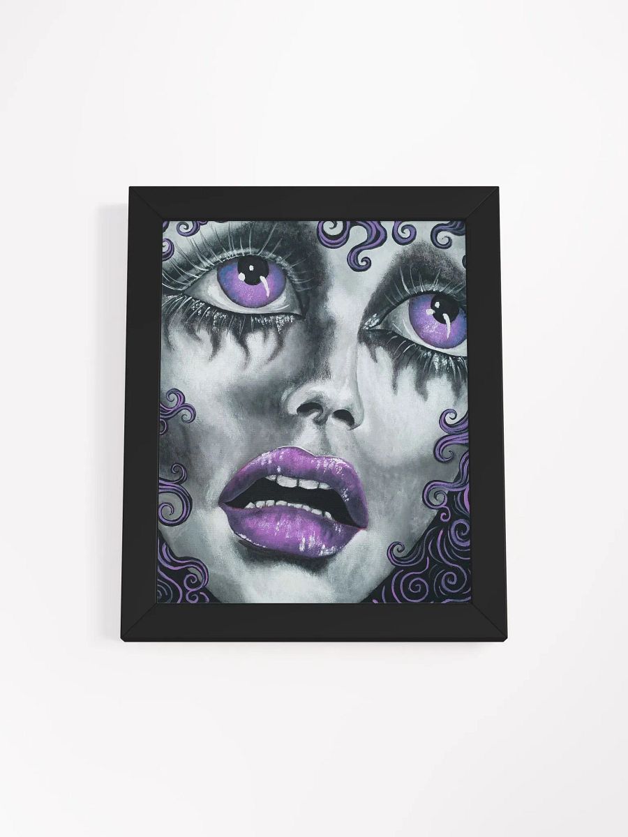 Fayette in purple framed print product image (1)