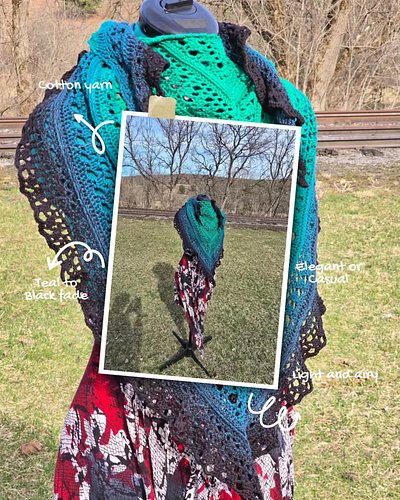 This shawl is available now in my shop! (Link in bio) Pair it with something elegant or casual, and style the day or night aw...