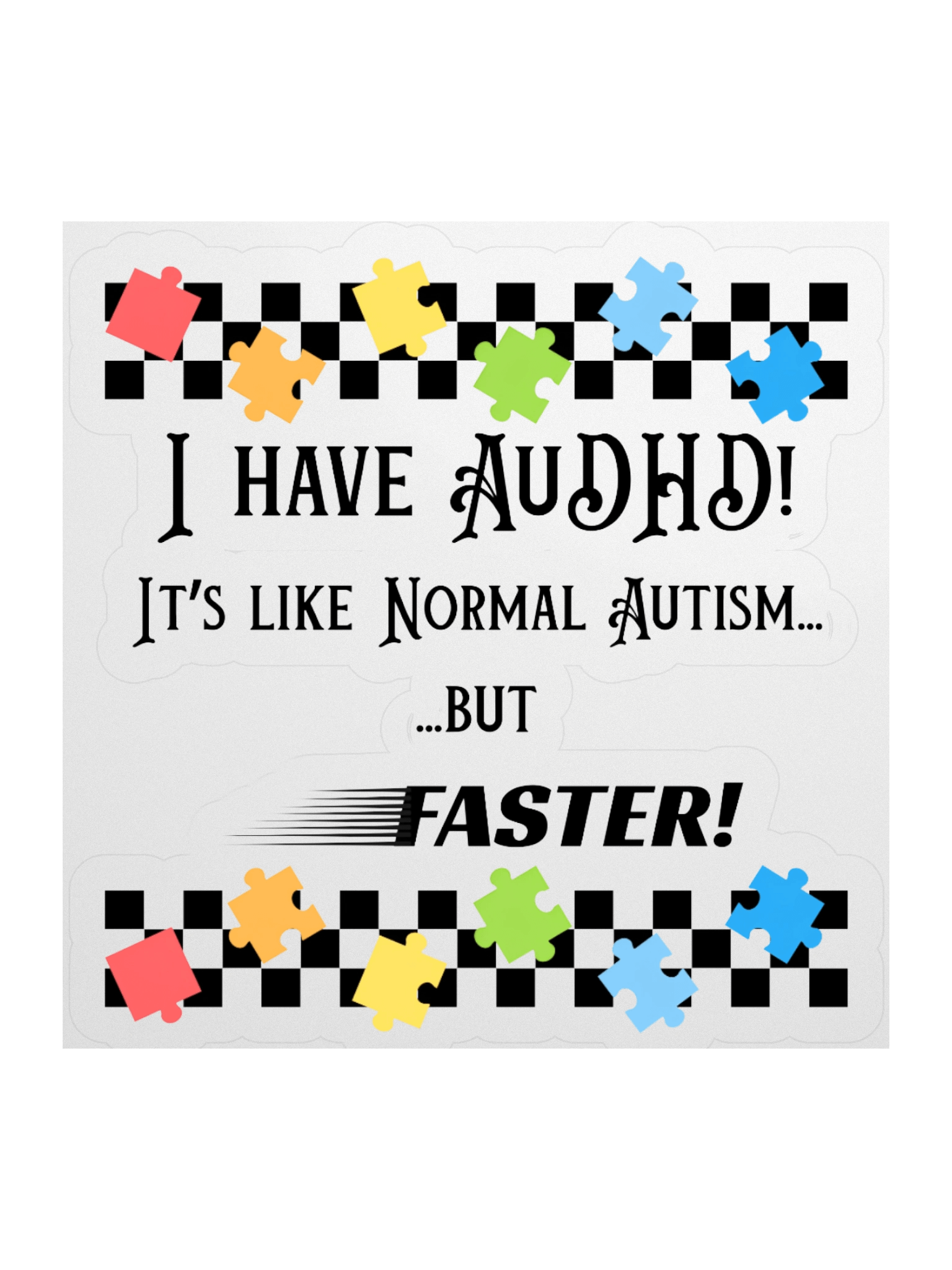 AuDHD Vinyl Stickers product image (1)