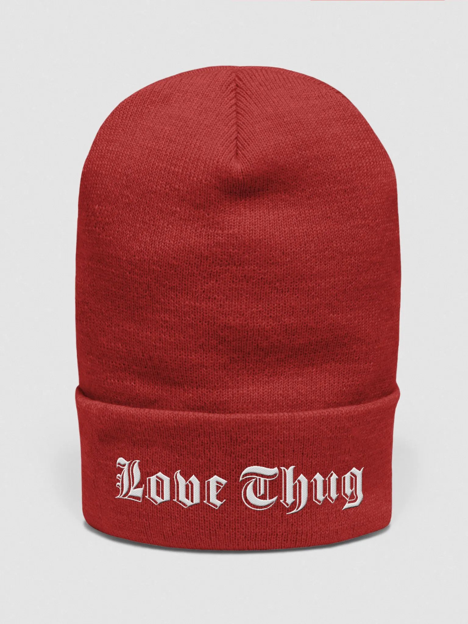 Love Thug Beanie - White Lettering product image (1)