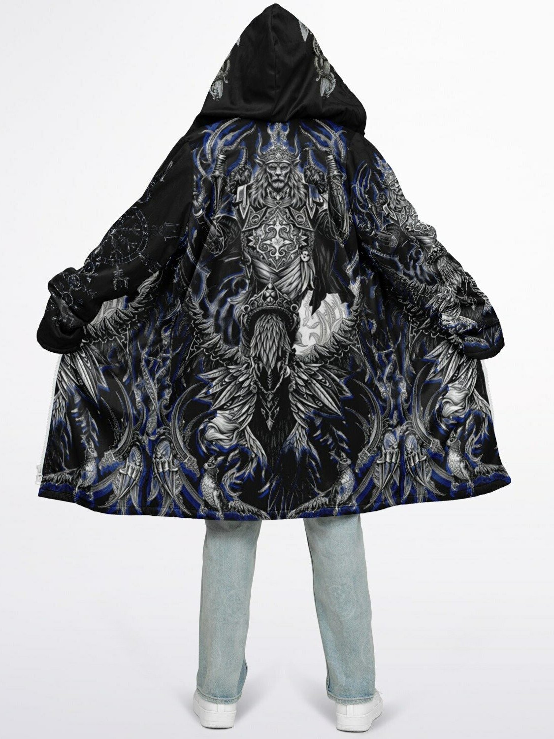 Valhalla Viking Design Zipper Cloak product image (2)