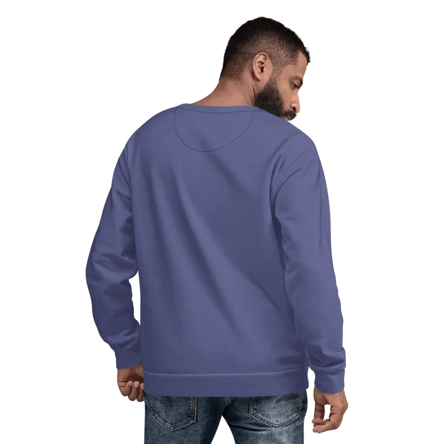 Plain Dark Purple Soft Summer Unisex Recycled Polyester Heavyweight Premium Sweatshirt by Treasure Pie product image (9)