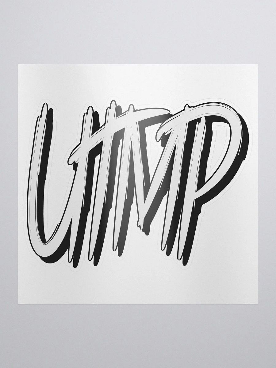 Kiss Cut Sticker - UTMP Logo White product image (2)