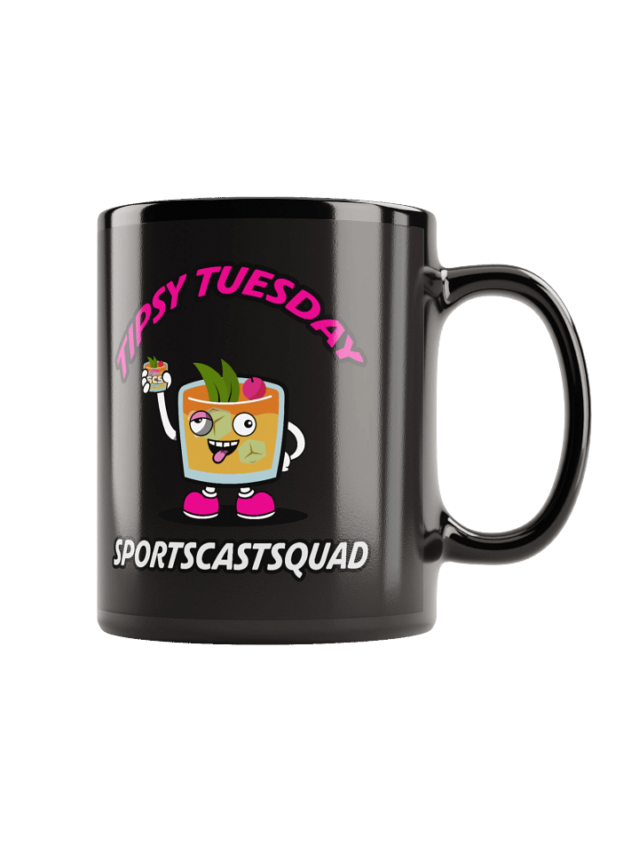 TIPSY TUESDAY "COCKY" BLACK MUG product image (1)