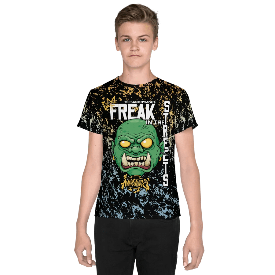 Youth Graphic Tee – Freak in the Streets v5 product image (3)