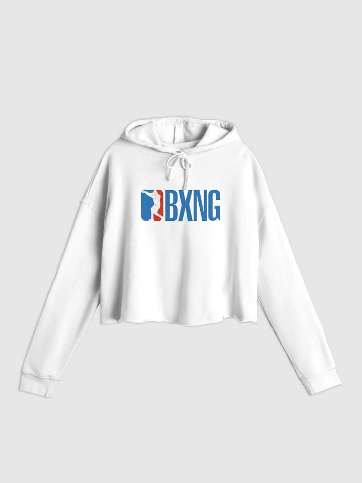 AMERICAN BXNG - WHITE CROP HOODIE product image (1)