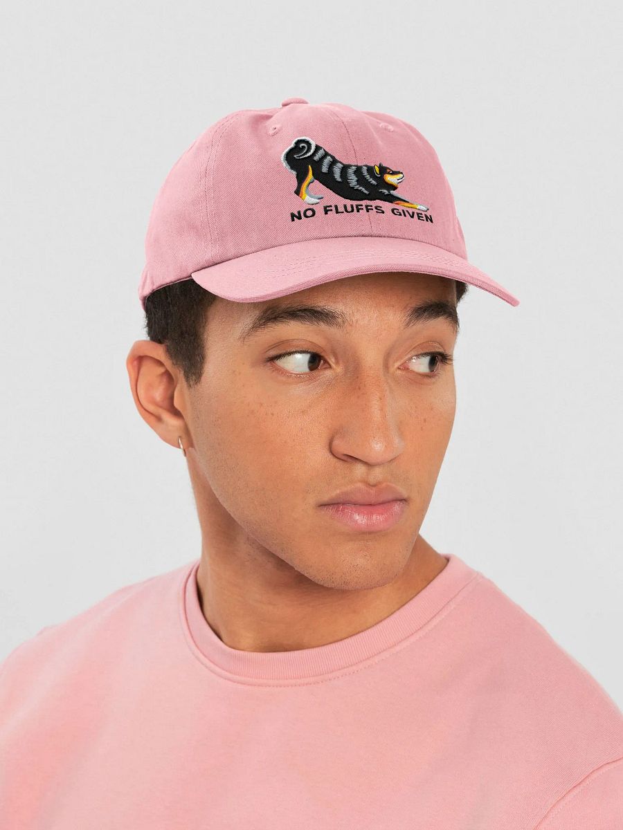 No Fluffs Given Classic Dad Hat(Embroidered) of a Shiba Inu(Tricolor) product image (19)