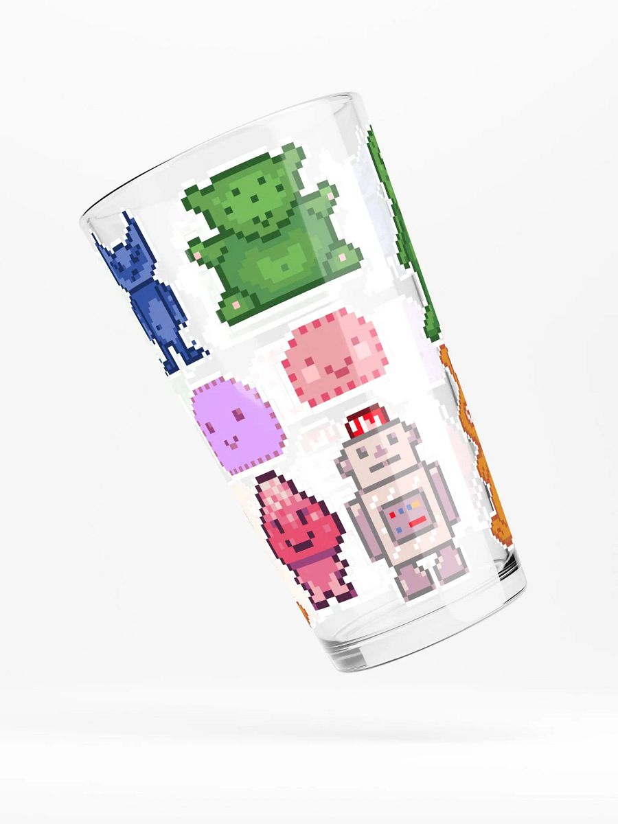 Outta Space Pixels (Aliens) pint glass product image (4)