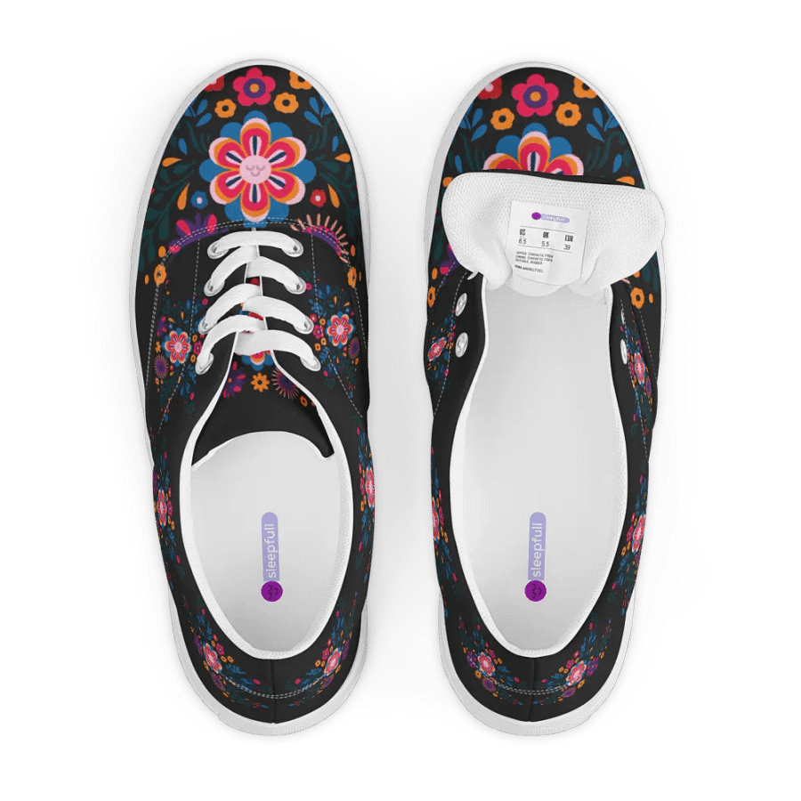 Positive Vibes Lace-Up Canvas Shoes product image (9)