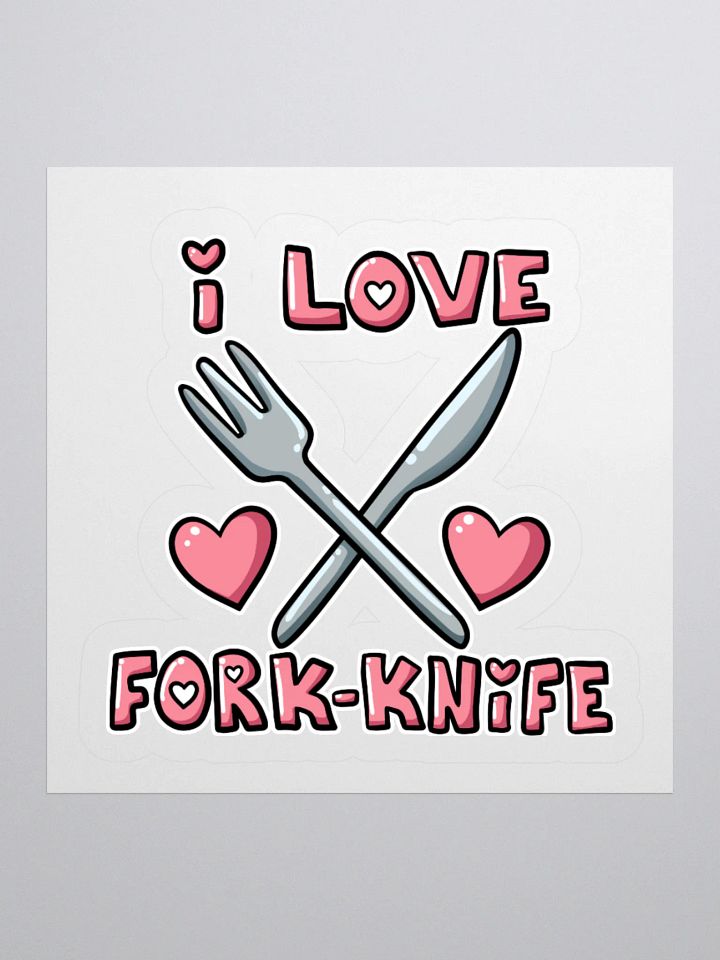 I ♥ Fork-Knife Sticker product image (1)