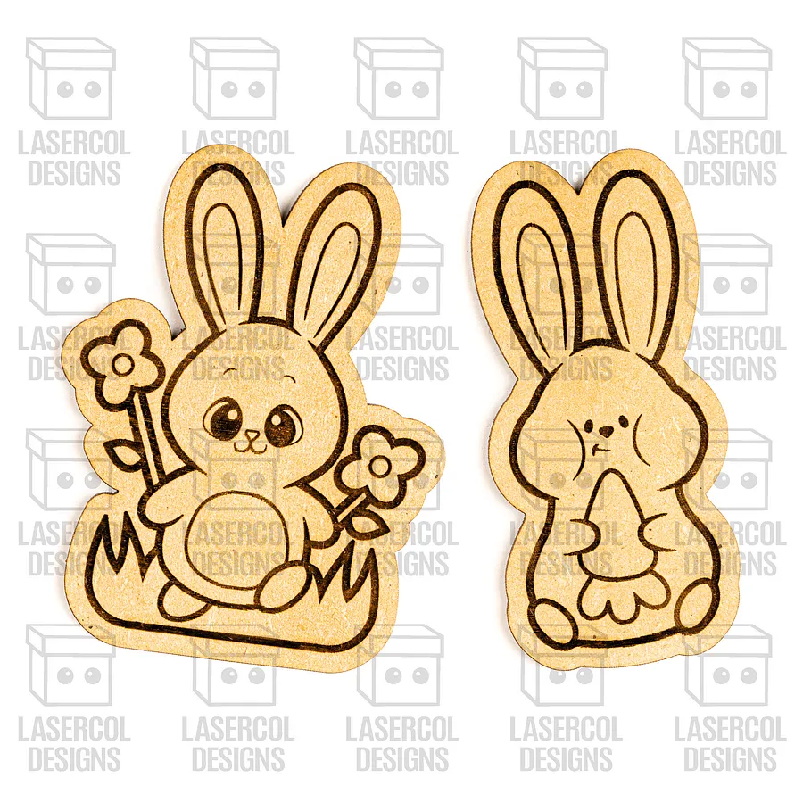 Easter Bunny DIY Paint Kit Set 8 V2- Laser Cut Files product image (5)