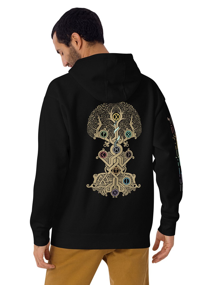 YGGY x BIFROST BIND RUNE TRIPLE PRINT UNISEX HOODIE product image (39)