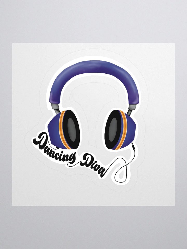 Dancing Diva Headphones Sticker product image (4)