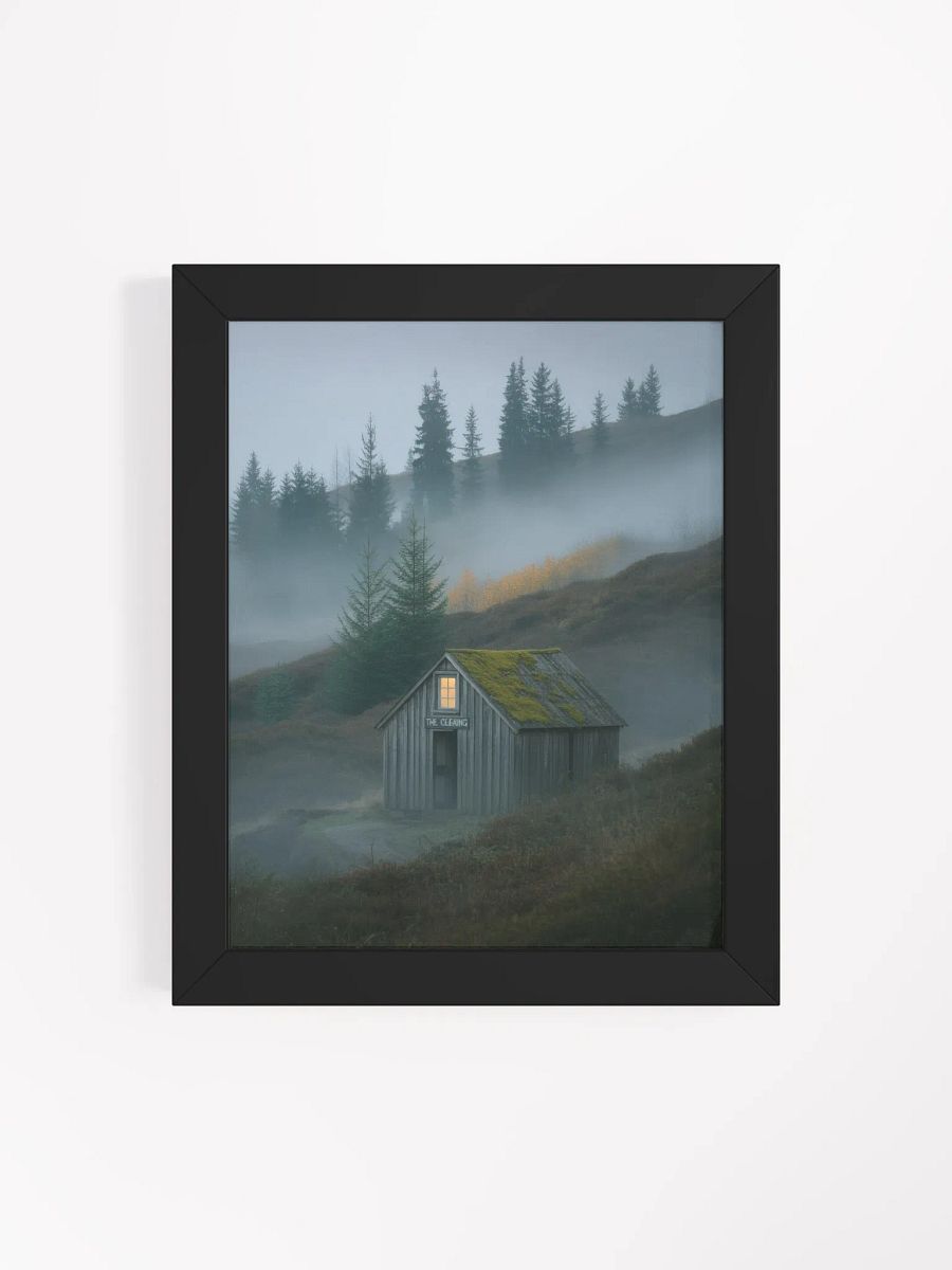 Misty Cabin Serenity Framed Poster product image (5)