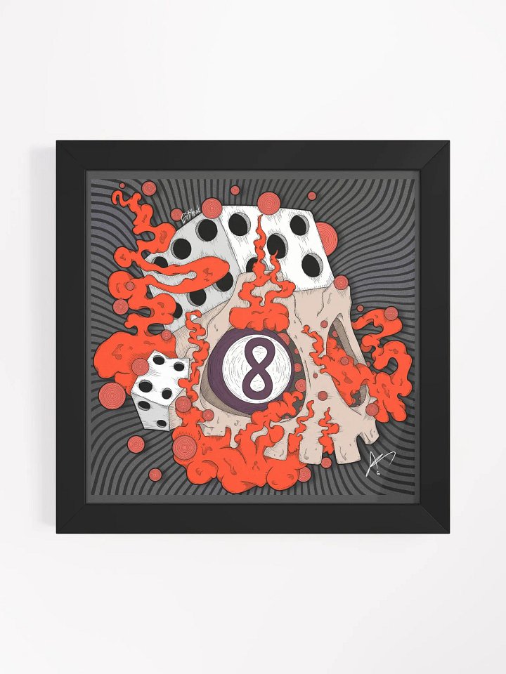 FRAMED - Dice Skull Framed product image (1)
