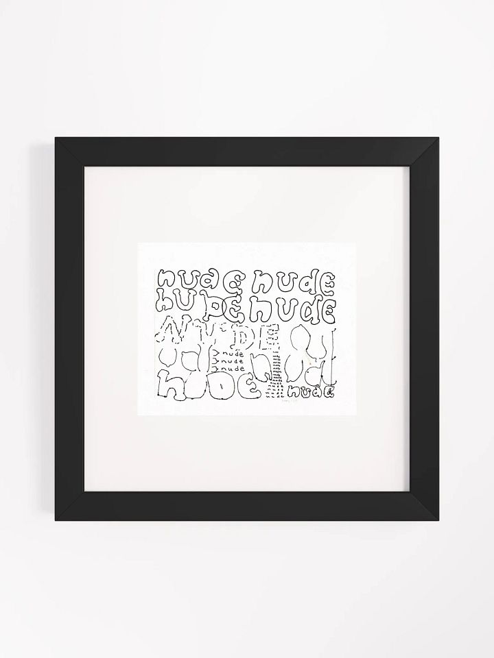 Nude Panel Card Print Framed product image (2)