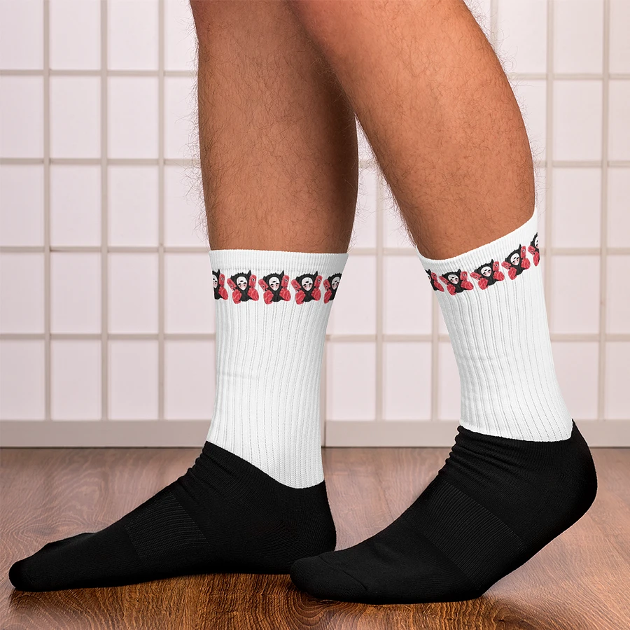 White Visceral Stripe Socks product image (12)