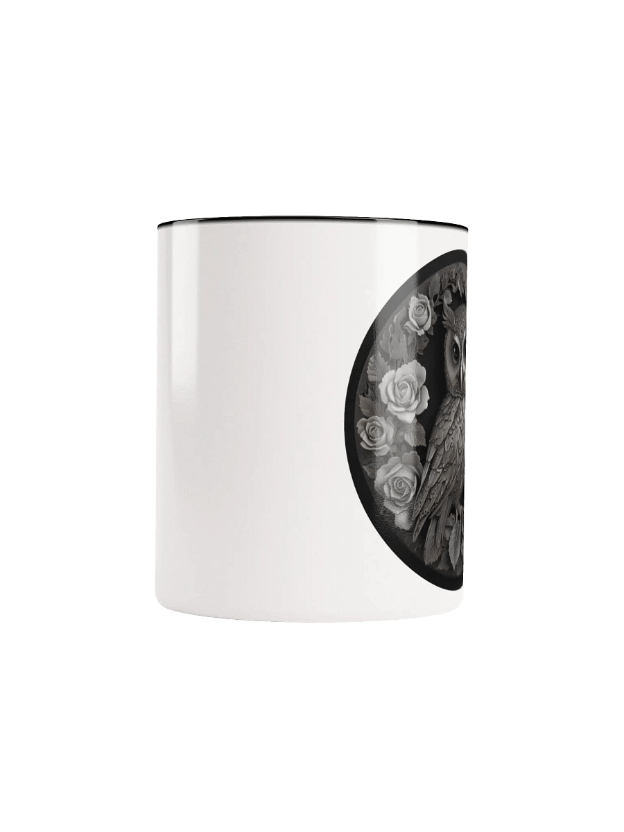 Sculptural Owl and Roses Ceramic Mug product image (13)