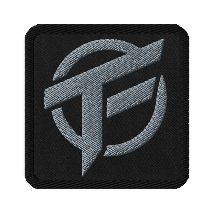 TopFrag™ Embroidered Patch (Silver) Square product image (1)