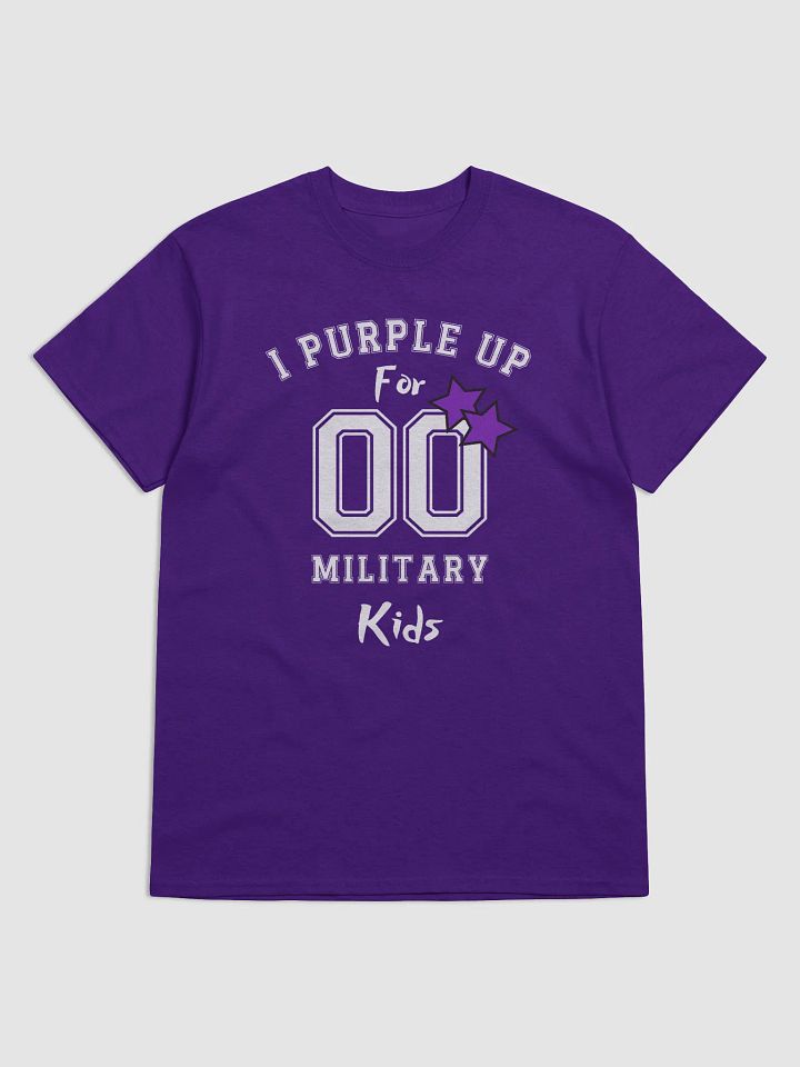 Purple Up For Military Child Month Tee For Women And Men With Purple Stars product image (1)