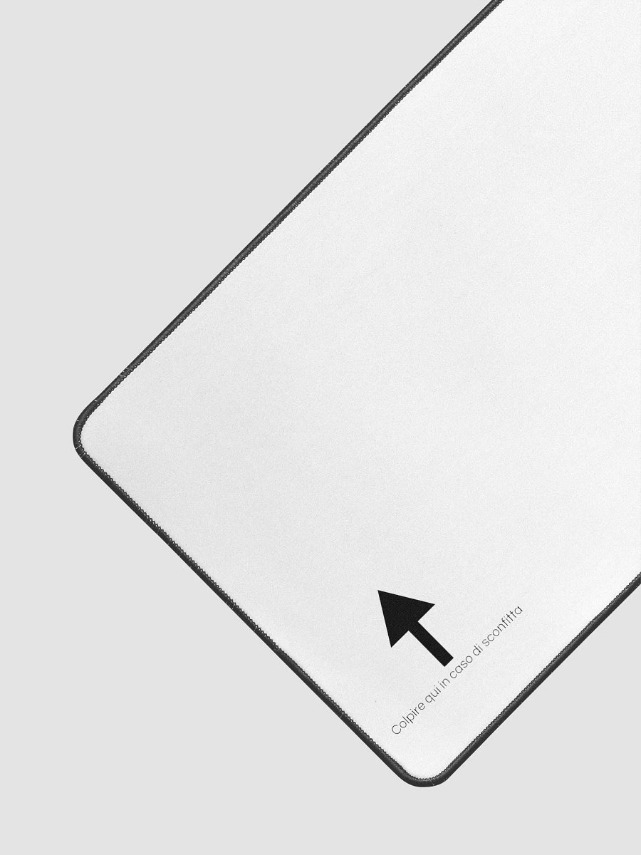 Rage game - Tappetino scrivania per mouse (39.37x80.01cm) bianco con logo nero product image (3)