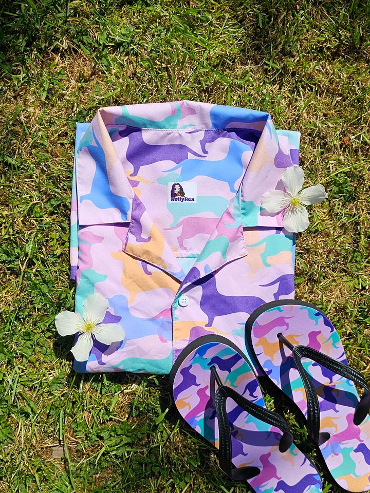 Pastel Hughie Camo Hawaiian Shirt product image (1)