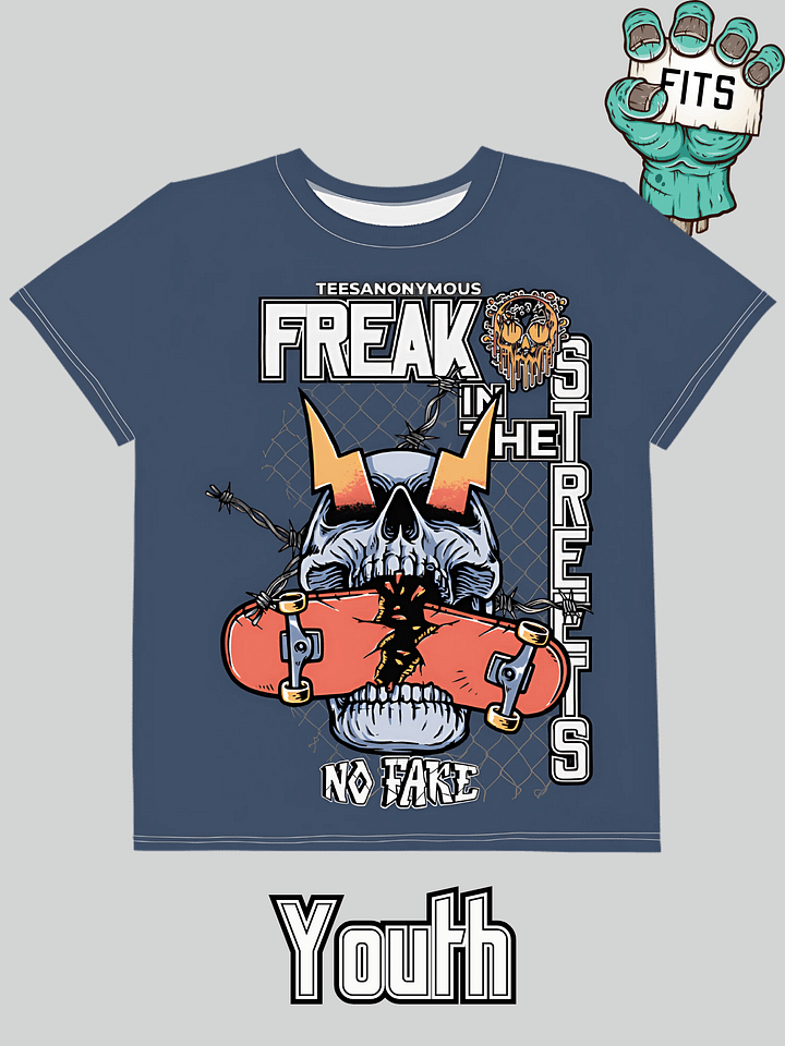 Youth Graphic Tee - Freak in the Streets V14 product image (1)