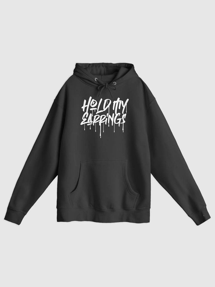 Hold My Earrings Black Hoodie product image (1)
