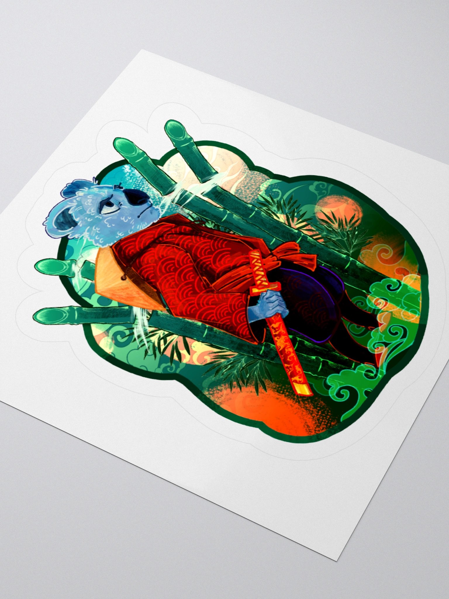 Koala Samurai Sticker product image (8)