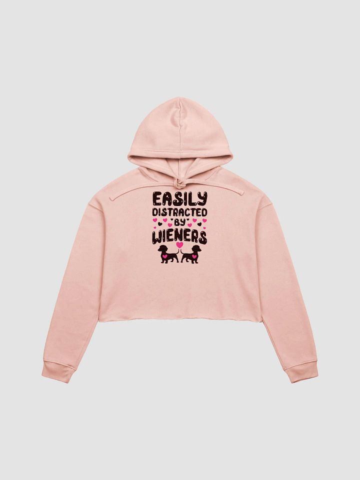 Wiener Whimsy: A Tail-Wagging Distraction Crop Hoodie product image (2)