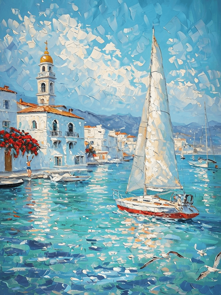 Mediterranean Serenity Framed Poster product image (1)
