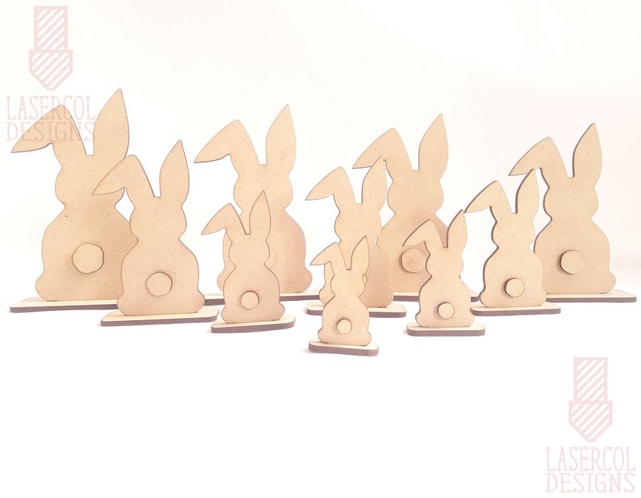 Easter Bunny With Stand (Ten sizes) - Laser Cut Files product image (10)
