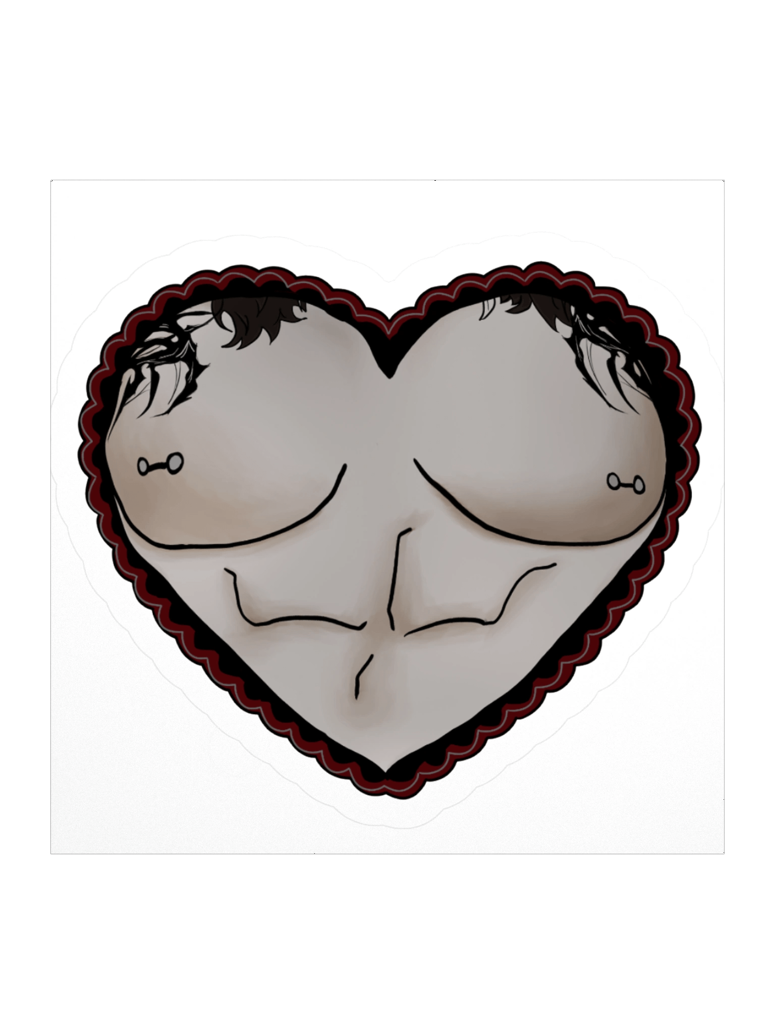 I Heart Tiddies Sticker product image (1)