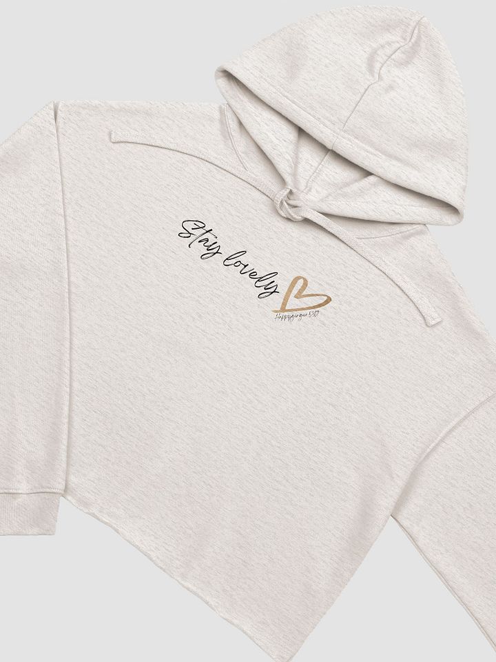 Stay Lovely <3 Cursive Crop Hoodie product image (1)