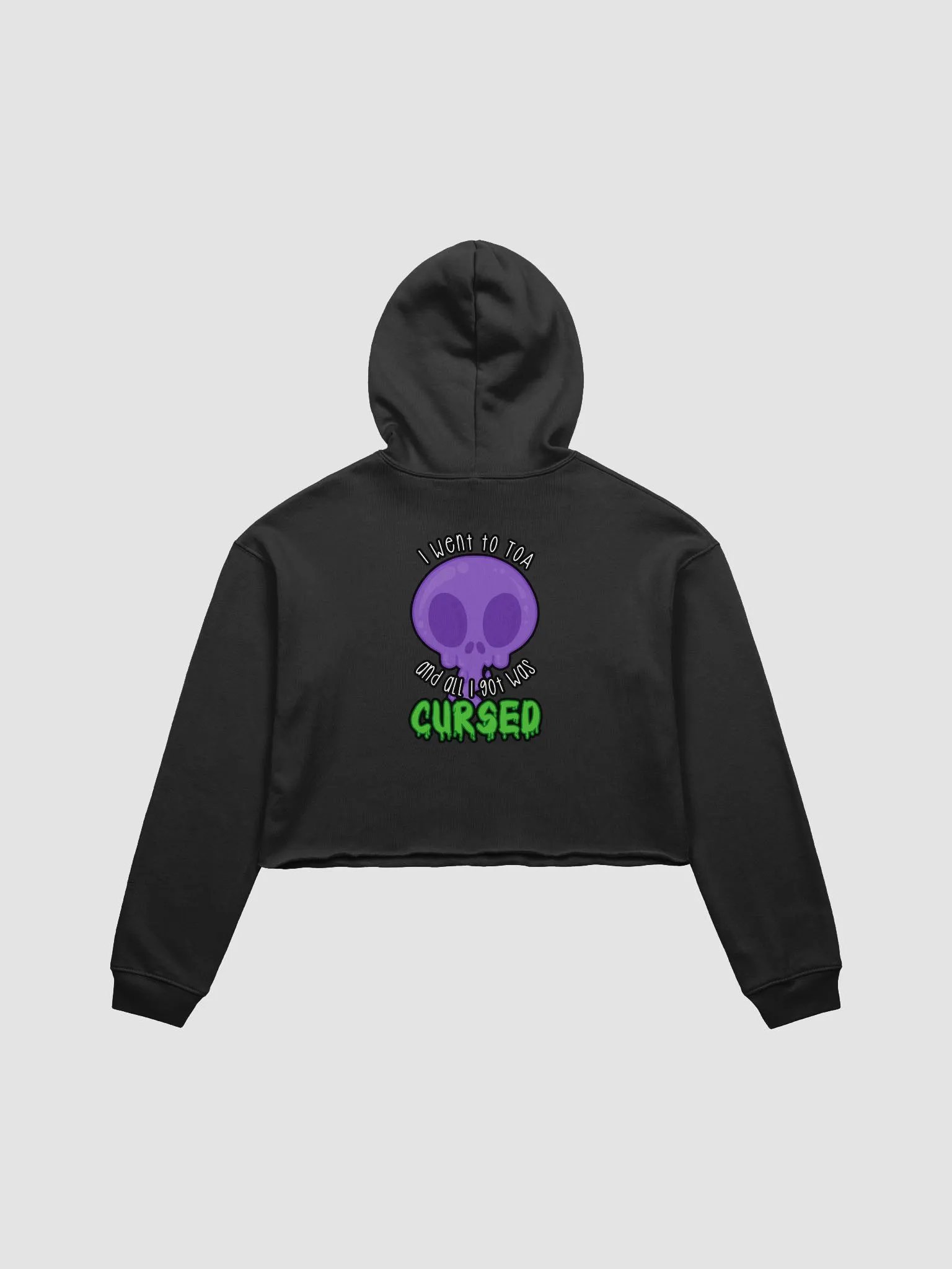 All I Got Was Cursed - Warlock - Crop Hoodie product image (4)