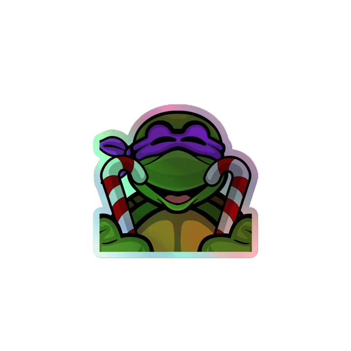 Candy Cane Donny Holographic Sticker product image (1)