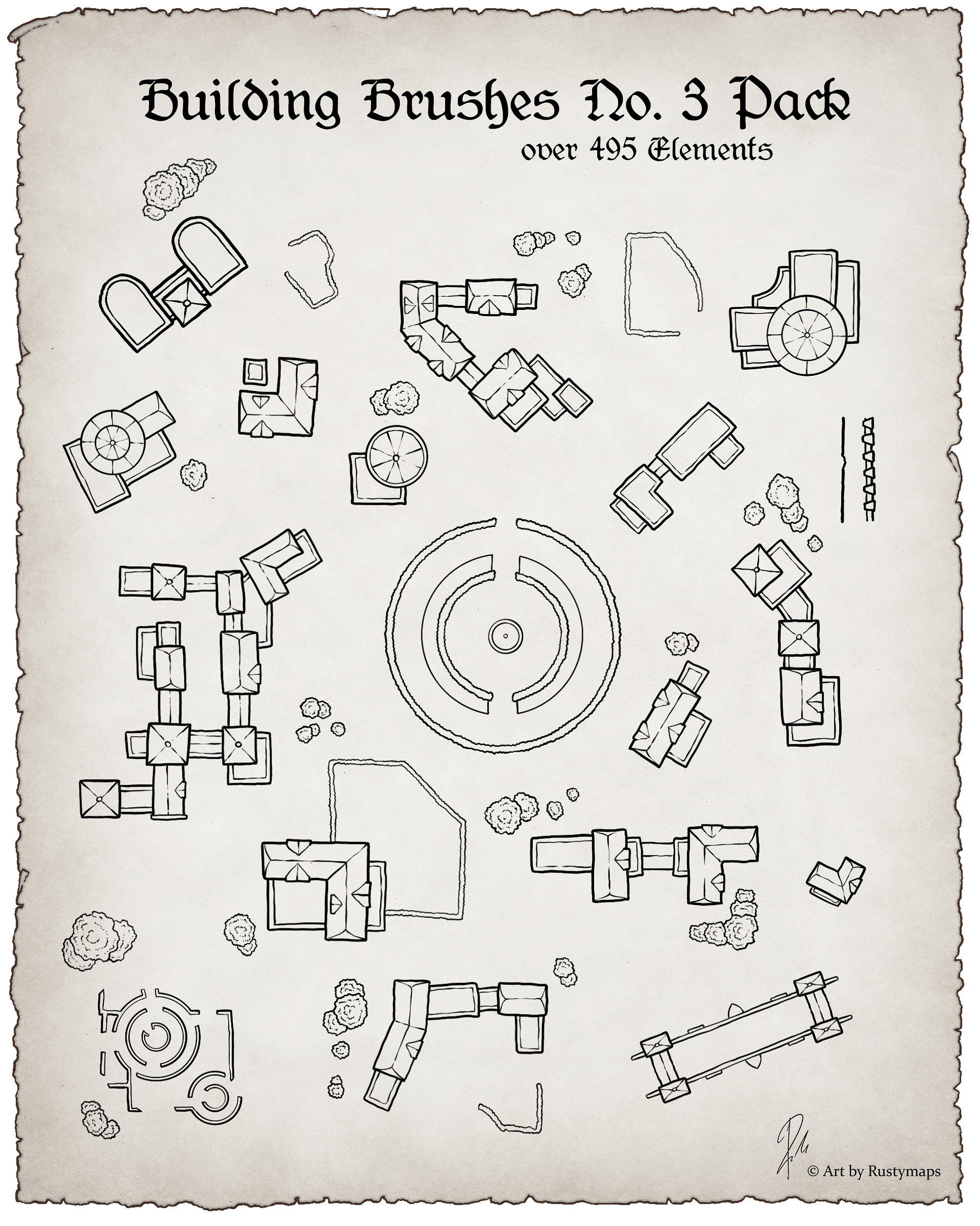 Map maker - Brush final bundle Pack product image (4)