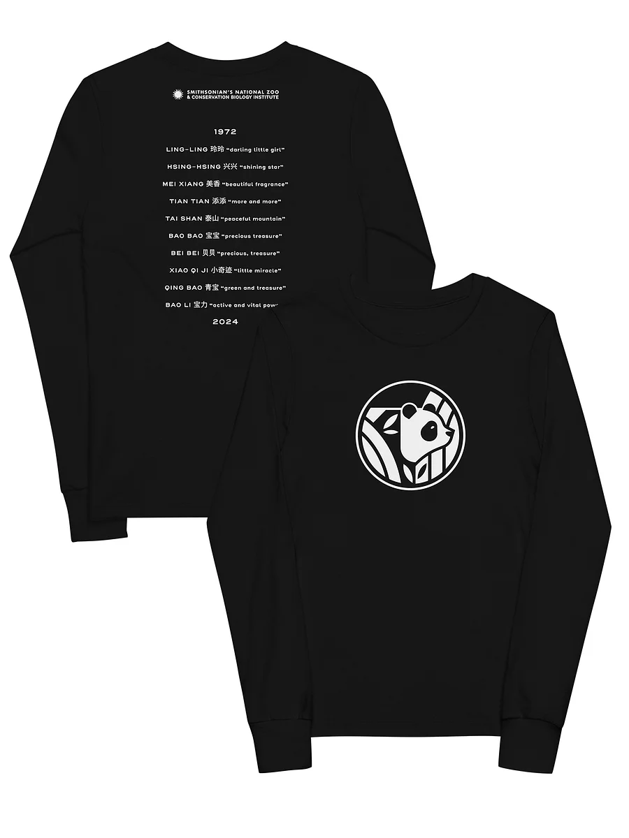 Pandas Are Here Long Sleeve Tee (Youth) Image 1