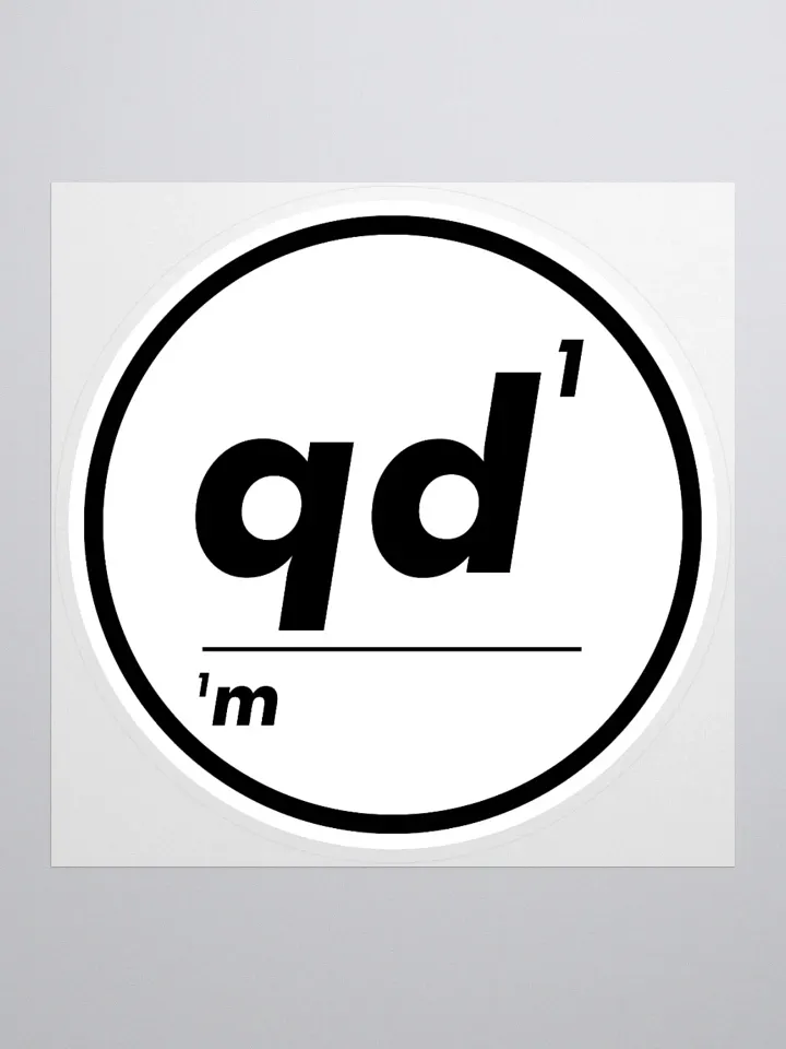 Omnibio Lab Qualitative Data Matters QD1/1M Simple Kiss Cut Stickers product image (1)