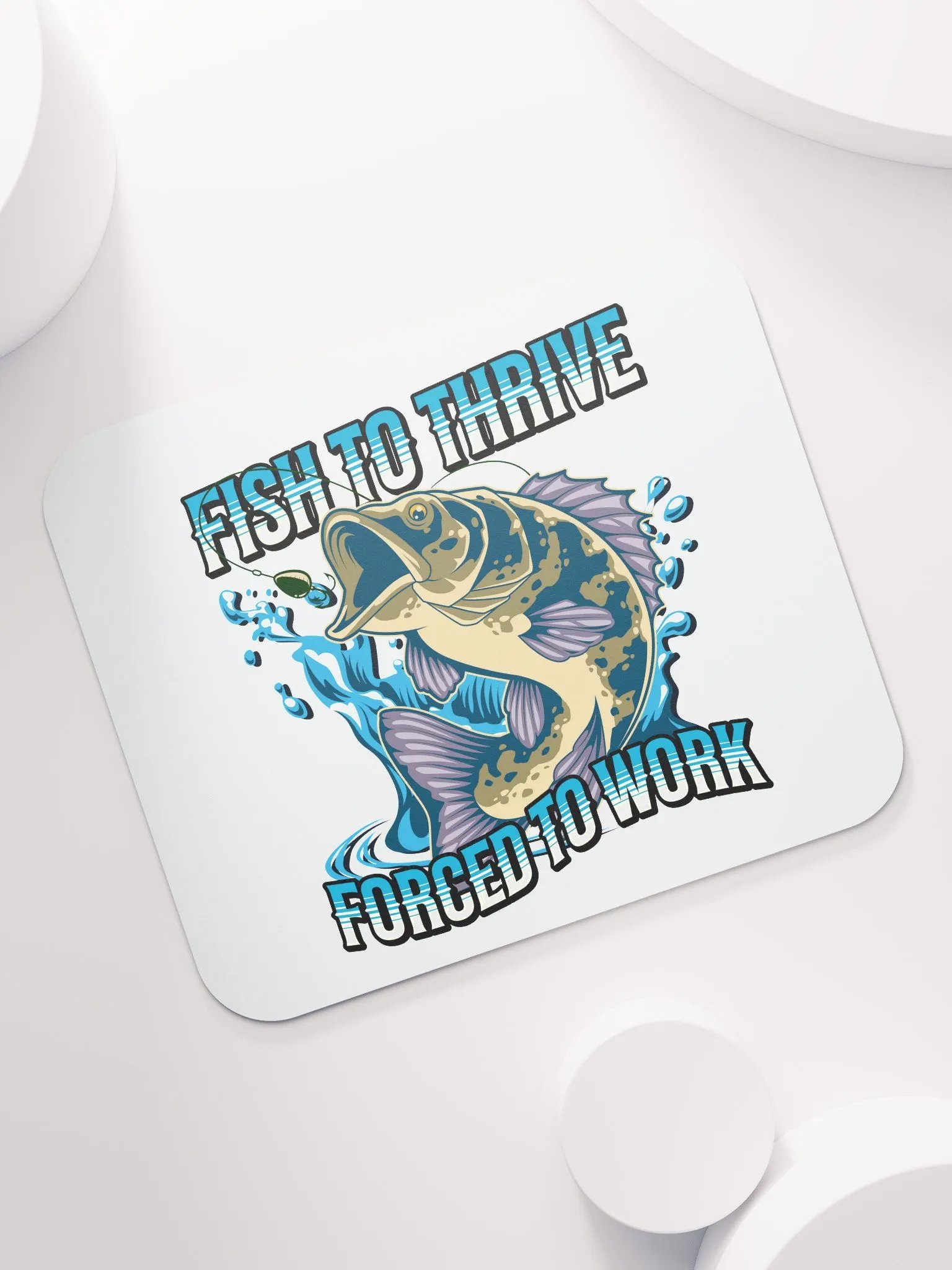 Fish To Thrive Forced To Work Illustration Mouse Pad product image (5)