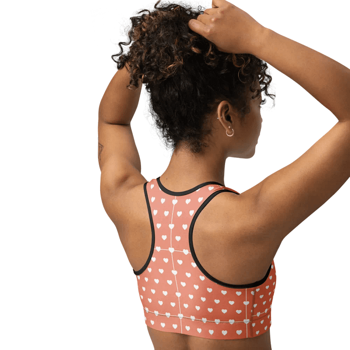 Pastel Heart Seamless Pattern Sports Bra - V13 product image (2)